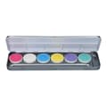 Aqua Face- and Bodypaint palette 6 PASTEL UNICORN colours