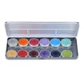 Aqua Face- and Bodypaint palette 12 colours SYLLIE FACES by Syl Verberk