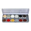 Aqua Face- and Bodypaint palette 12 colours FEARSOME FACES by Matteo Arfanotti