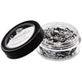 SILVER Biodegradable Face- and Bodyglitter Chunky Mix 6ml.