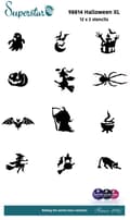 Halloween XL Glitter Tattoo Stencils (24 pcs)