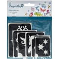 Winter Fair Glitter Tattoo Stencils (12 pcs)