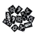Winter Fair Glitter Tattoo Stencils (12 pcs)