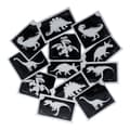 Dino Glitter Tattoo Stencils (12 pcs)