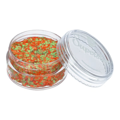 Chunky Glitter Cream Orange & Green