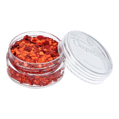 Chunky Glitter Cream Orange & Red