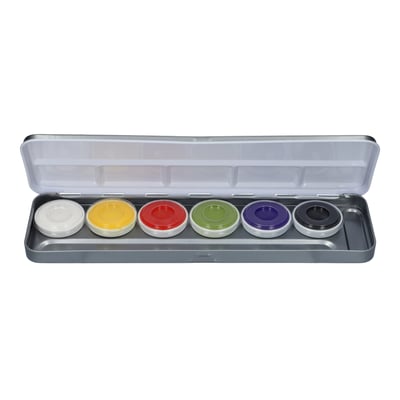 Aqua Face- and Bodypaint palette 6 colours HALLOWEEN
