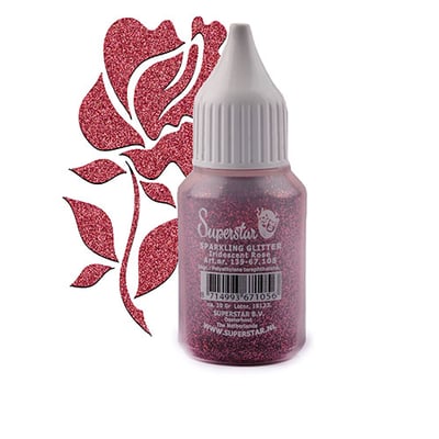 Sparkling glitter rose