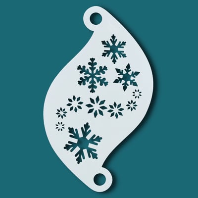 Face Paint Stencil SNOWFLAKES