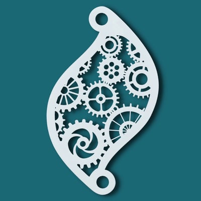 Face Paint Stencil STEAM PUNK