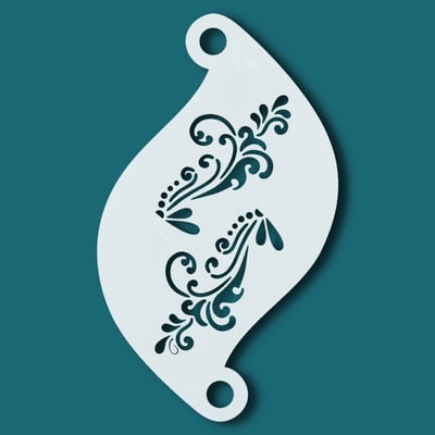 Face Paint Stencil FAIRY BLOOMING VINE