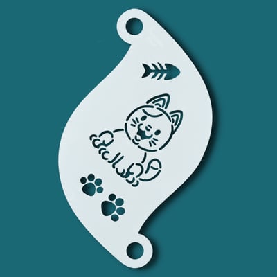 Face Paint Stencil CUTE CAT