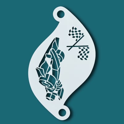 Face Paint Stencil F1 RACE CAR