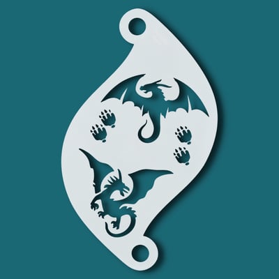 Face Paint Stencil DRAGONS