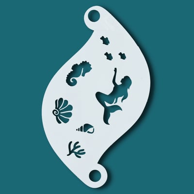 Face Paint Stencil MERMAID