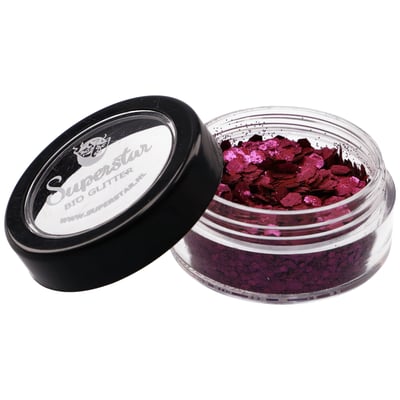 DARK ROSE Biodegradable Face- and Bodyglitter Chunky mix 6ml.