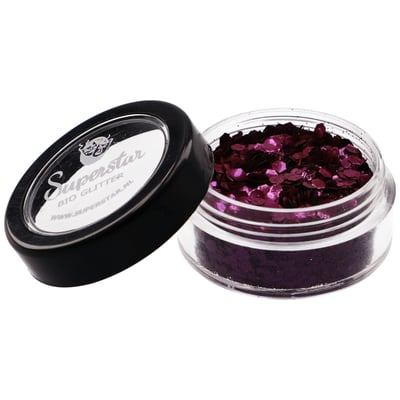 FUCHSIA Biodegradable Face- and Bodyglitter Chunky Mix 6ml.
