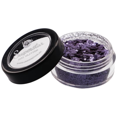 VIOLET Biodegradable Face- and Bodyglitter Chunky Mix 6ml.