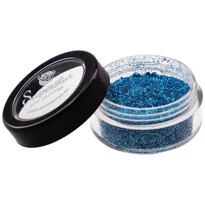SKY BLUE Biodegradable Face- and Bodyglitter Fine 6ml.