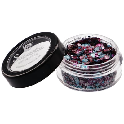 WILD PANSY Biodegradable Face- and Bodyglitter Chunky Mix 6ml.