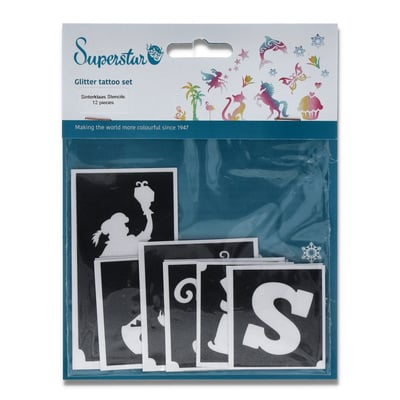 Sinterklaas Glitter Tattoo Stencils (12 pcs)