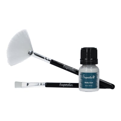 Brush & Glue (9 ml.) set for Glitter Tattoo