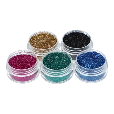 Festive Glitter Set for Glitter Tattoo 5 x 5ml