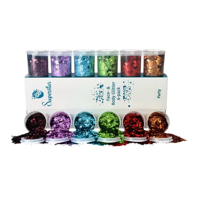 Party Chunky Glitter Mix 6-pack 130 ml