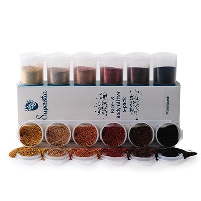 Steampunk Fine Glitter Mix 6-pack 90 ml