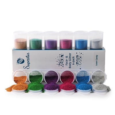 Laser Candy Fine Glitter Mix 6-pack 90 ml