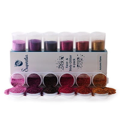Autumn Flame Fine Glitter Mix 6-pack 90 ml