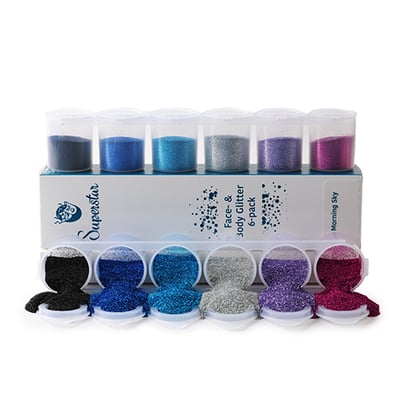 Morning Sky Fine Glitter Mix 6-pack 90 ml