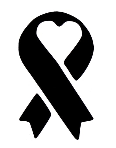 Cancer awareness Ribbon heart