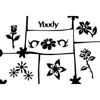 A5 Theme Stencil Flower