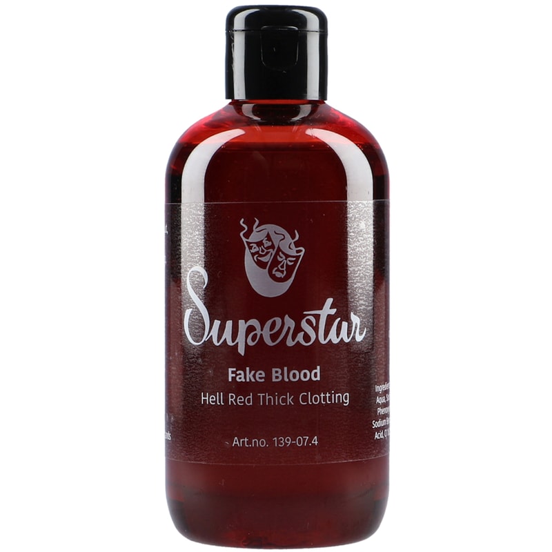 Fake Blood, hell red thick clotting 250 ml.