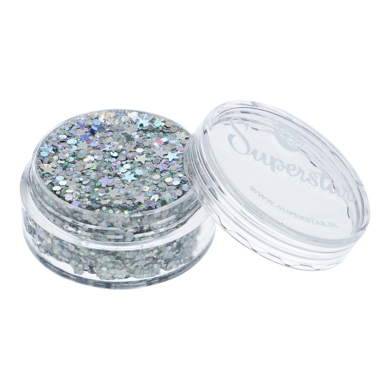 Chunky Glitter Cream Silver Starlight