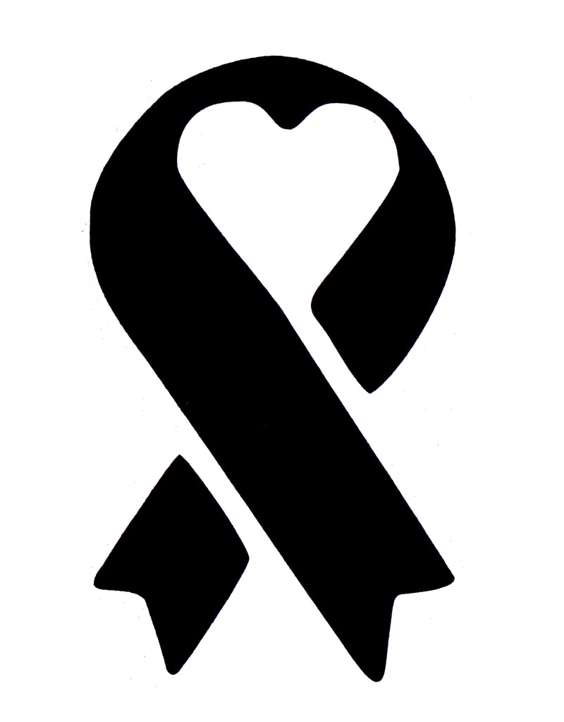 Cancer awareness Ribbon heart